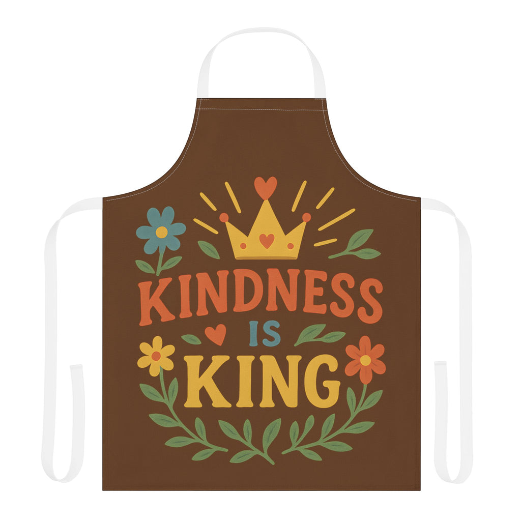Kitchen Apron - Kindness Is King Design