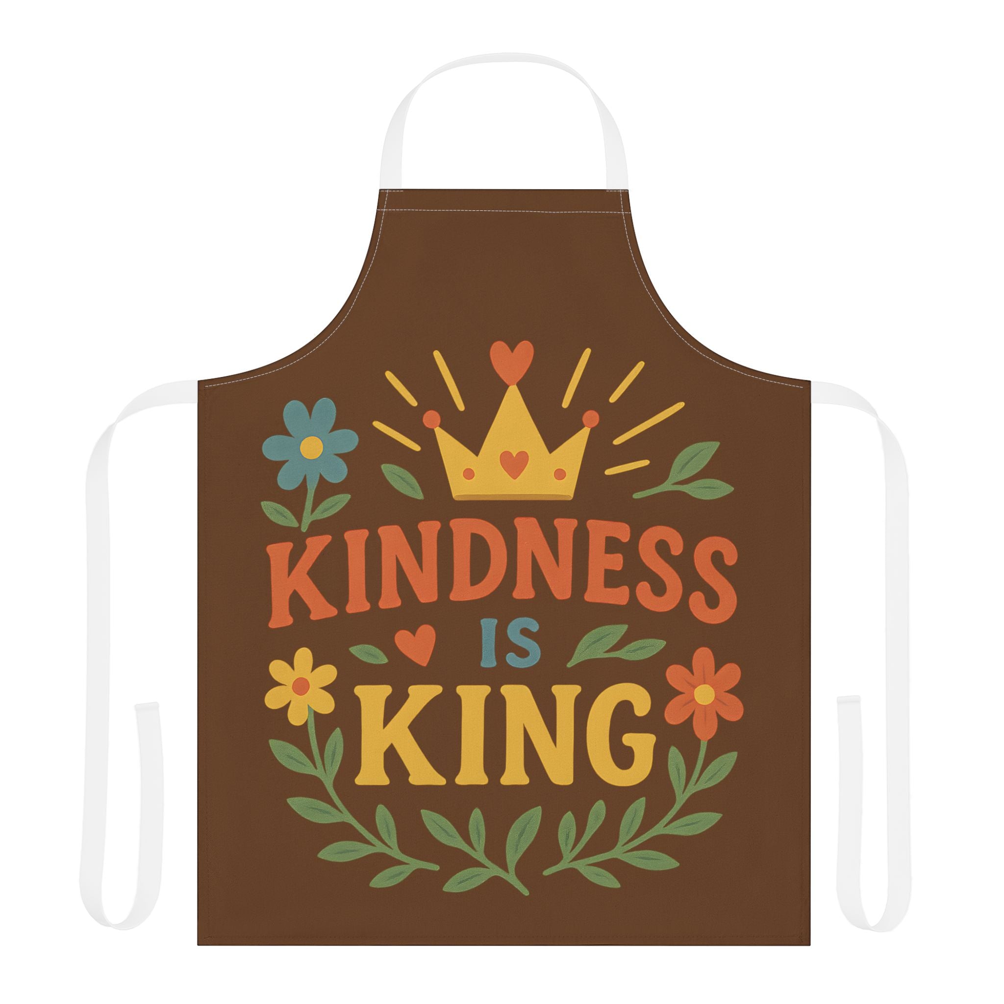 Kitchen Apron - Kindness Is King Design