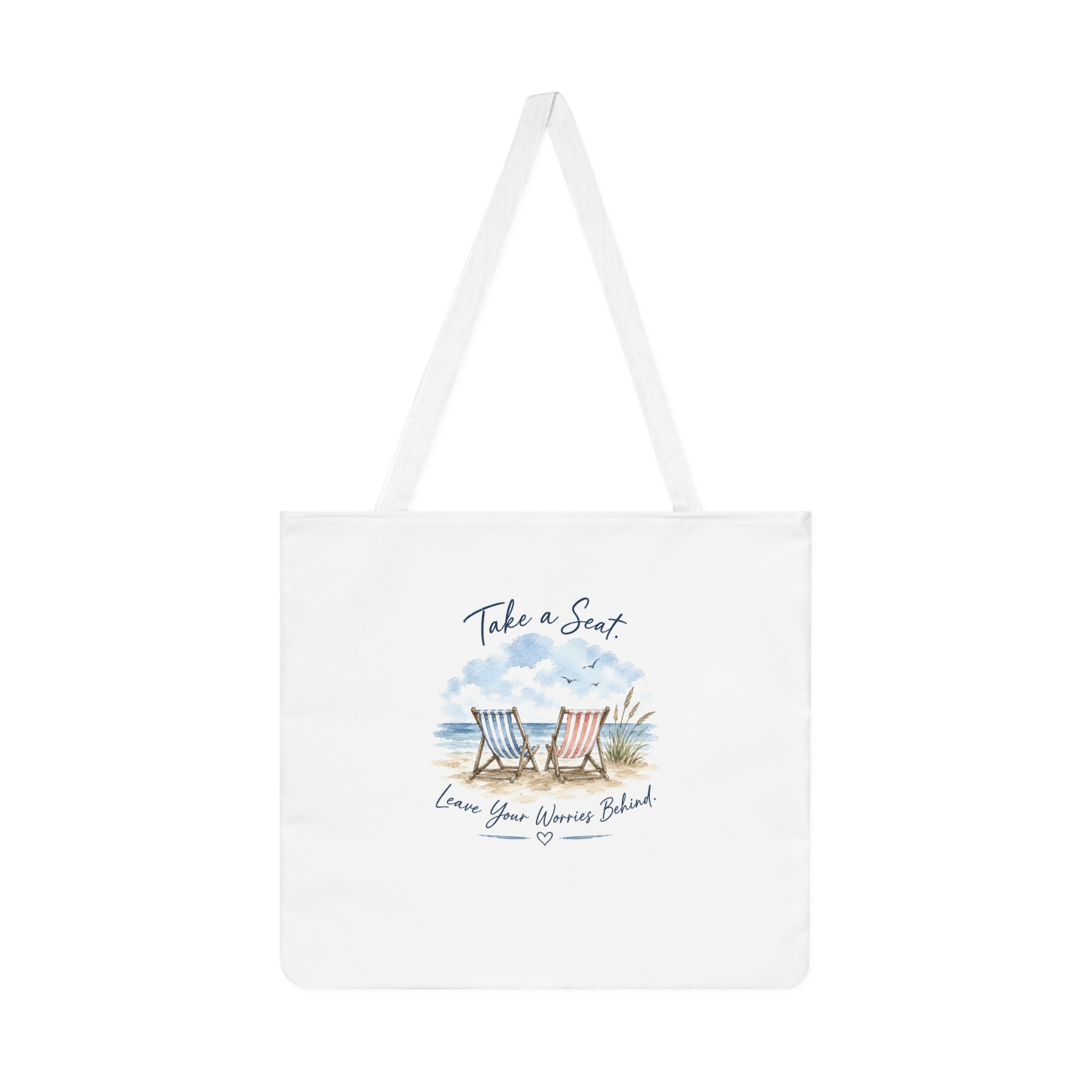Copy of Copy of Copy of Copy of Large Beach Tote Bag – Happiness Comes in Waves