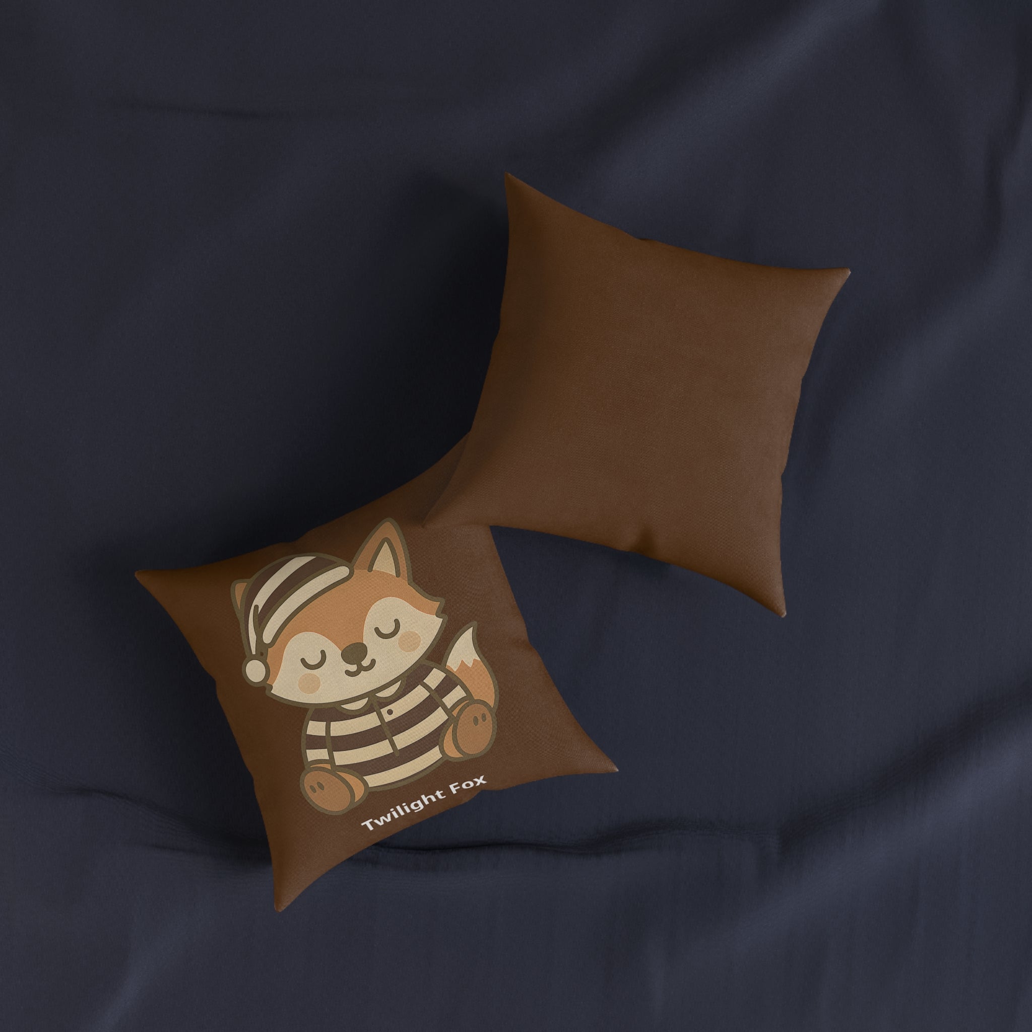 Square Cushion - Twilight Fox Design - The Woodland Dreamers