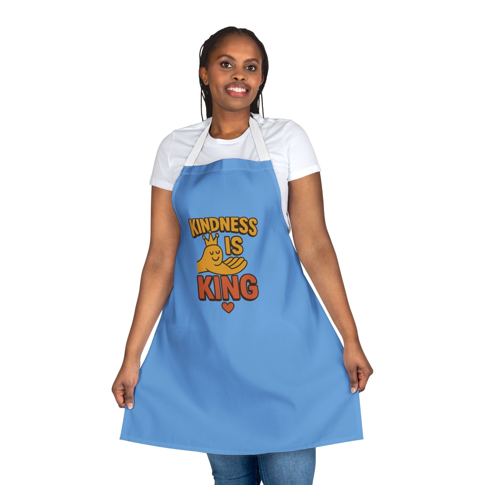 Kitchen Apron - Kindness is King Design