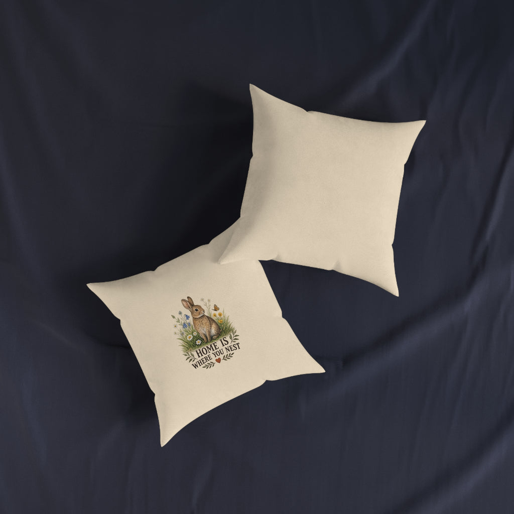 Square Cushion – Home Is Where You Nest | Bird Lover Cushion