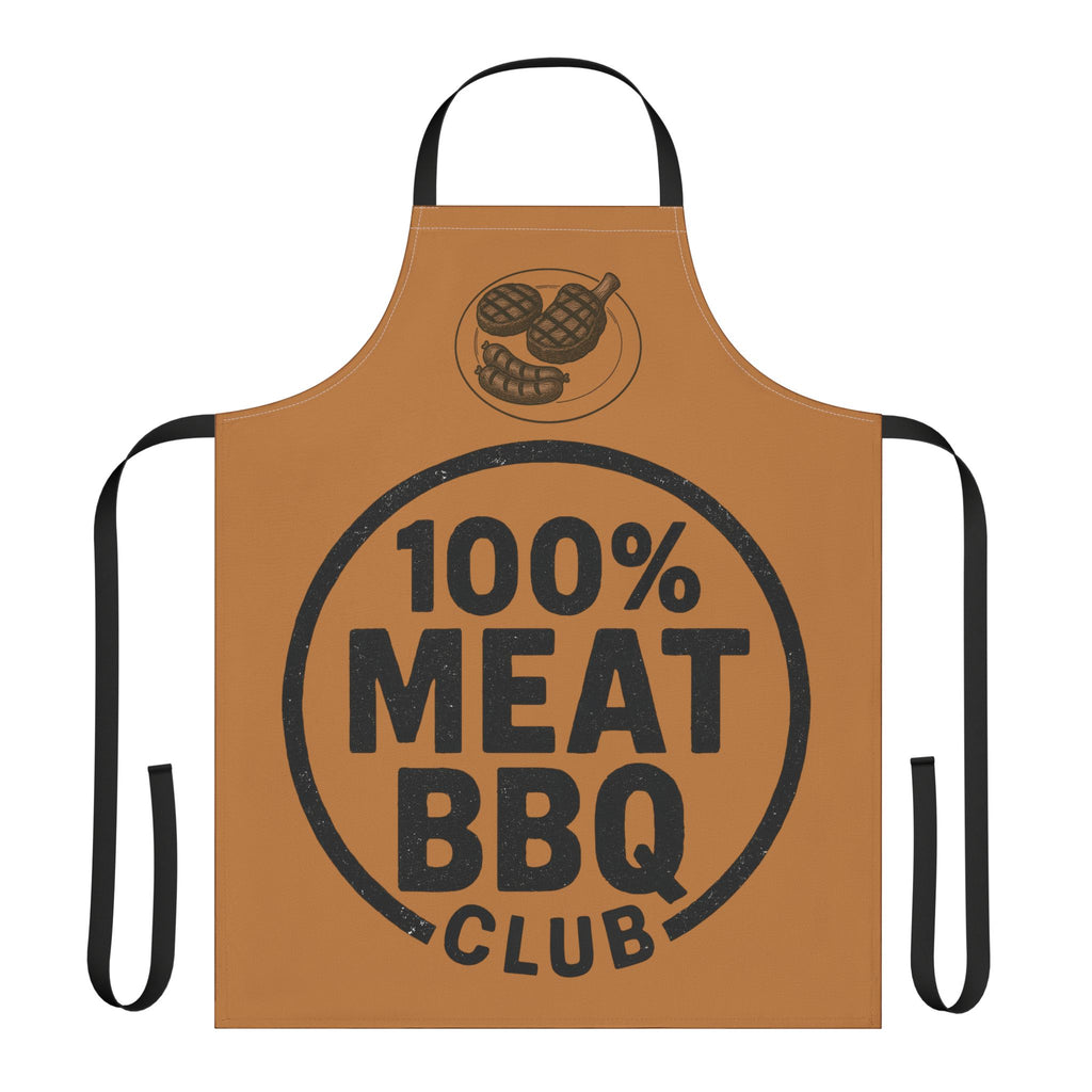 Kitchen Apron - 100% Meat BBQ Club Design
