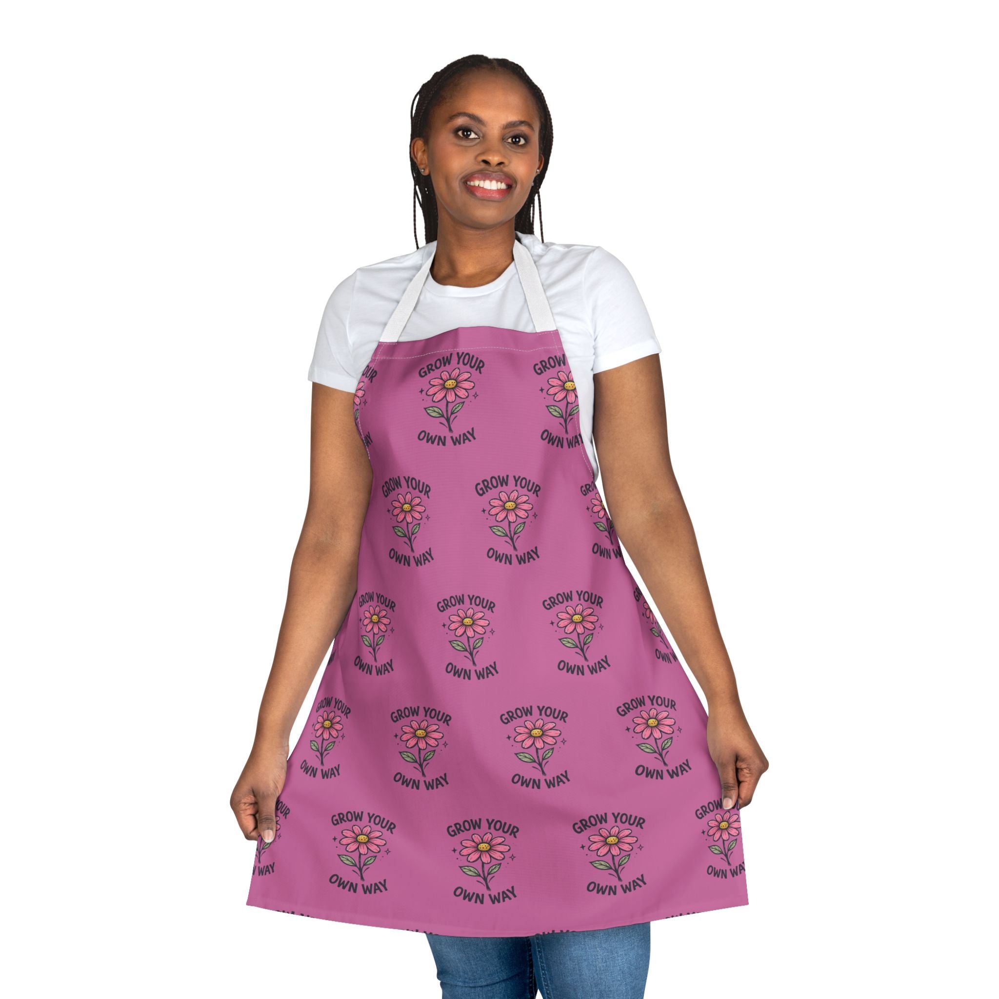 Kitchen Apron - Grow Your Own Way - Motivational Design