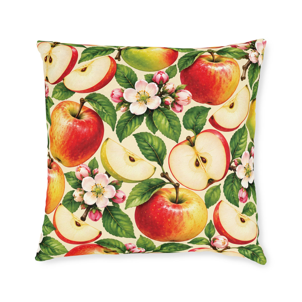 Square Cushion – Apple | Fruit & Nature Home Decor