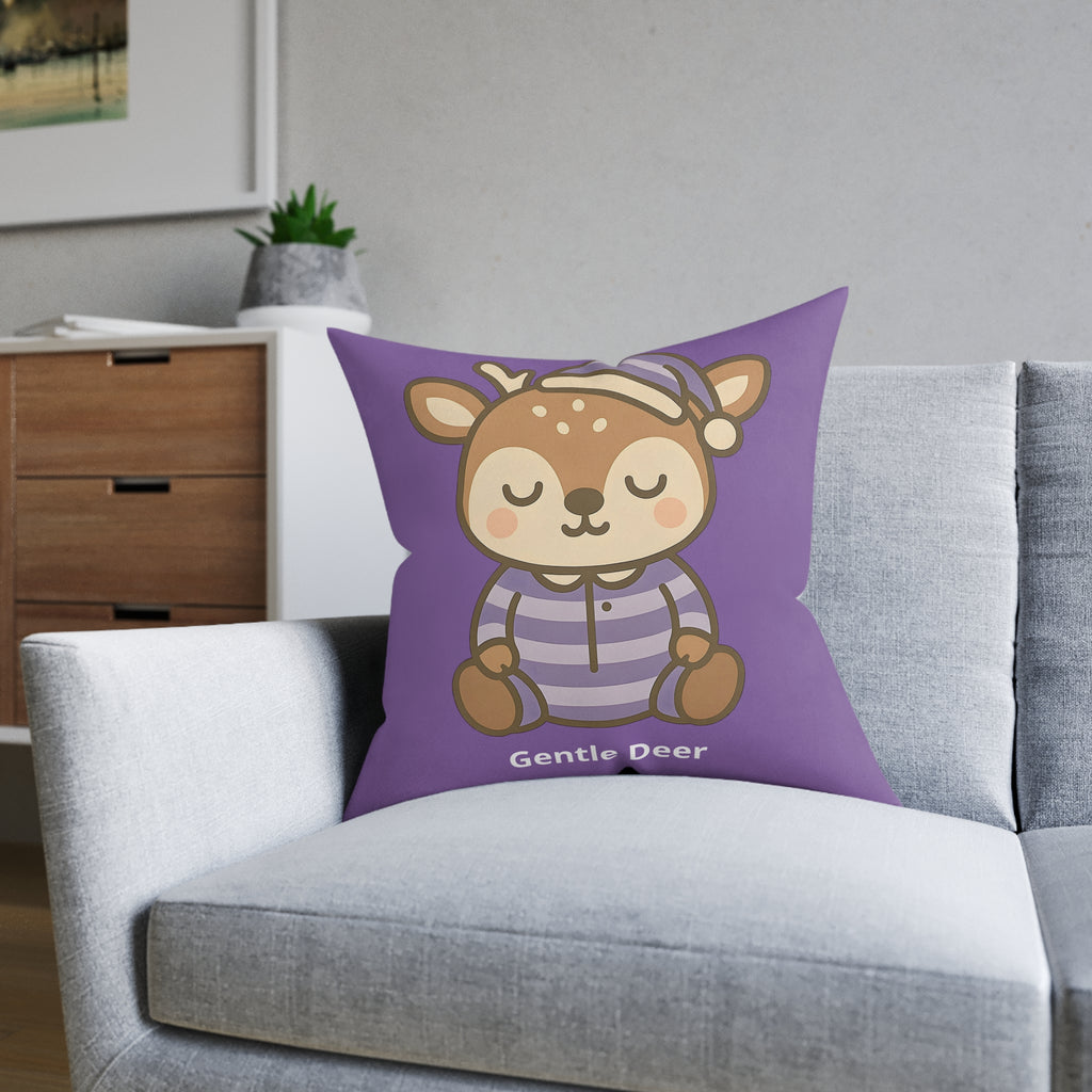 Square Cushion - Gentle Deer - The Woodland Dreamers