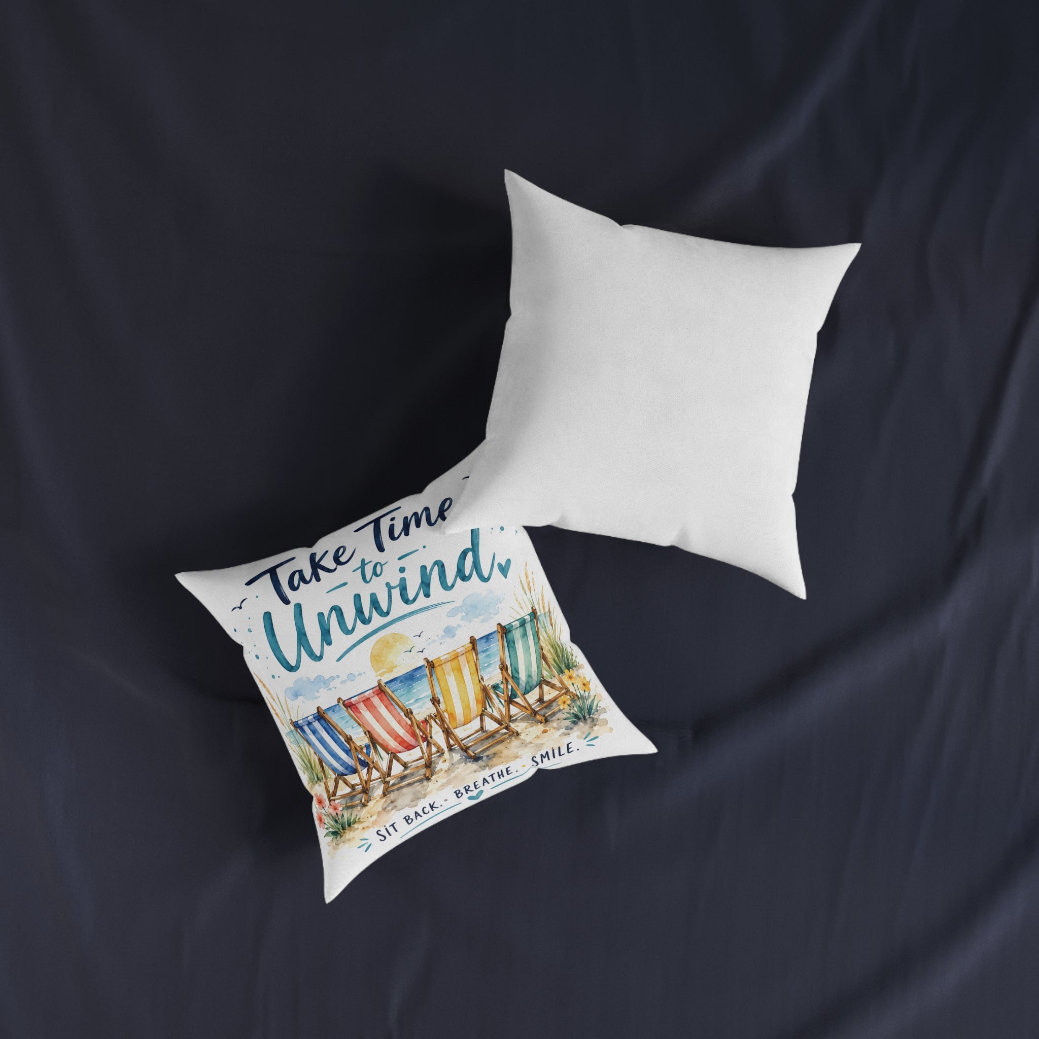 Square Cushion - Take Time to Unwind