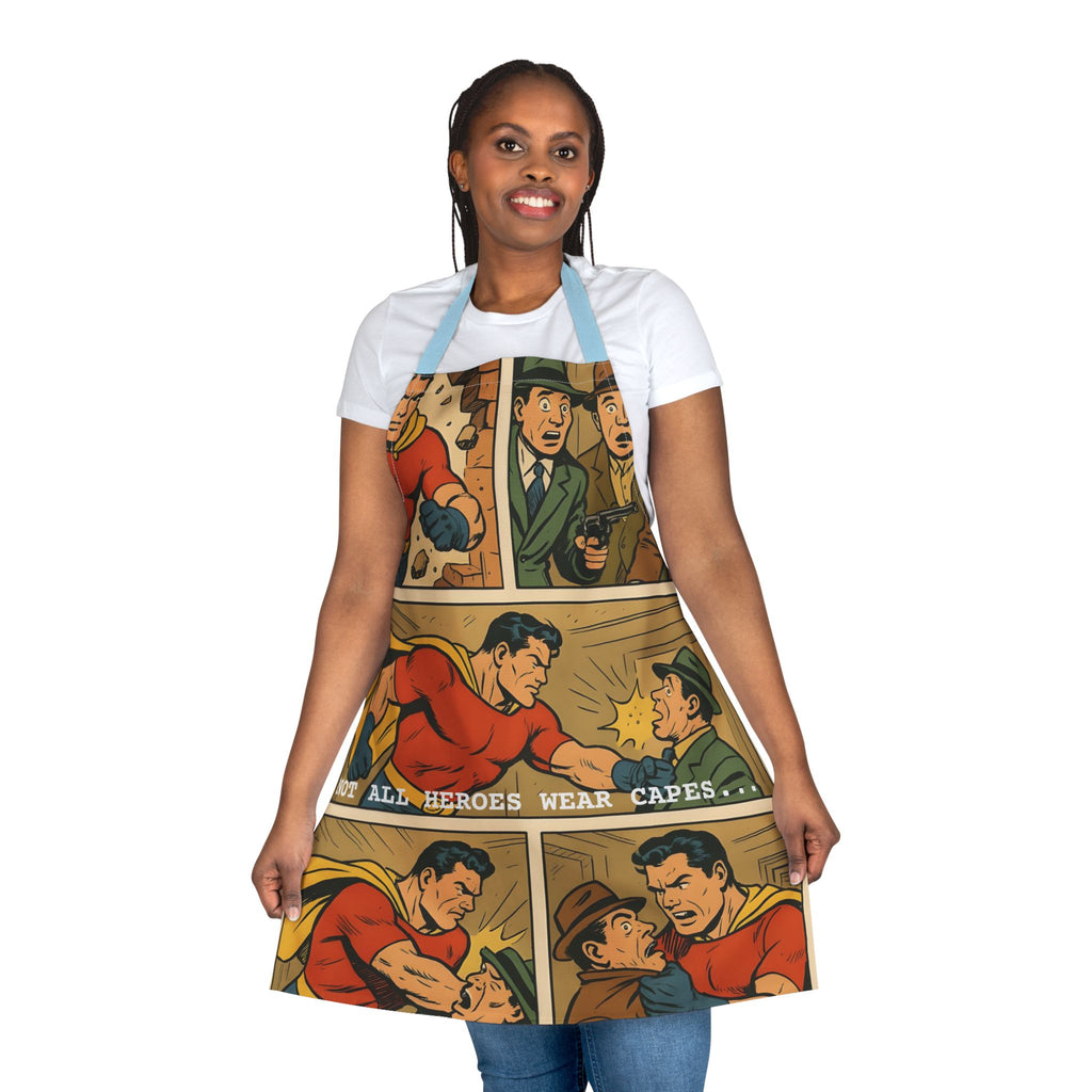 Kitchen Apron - Not All Heroes Wear Capes Design