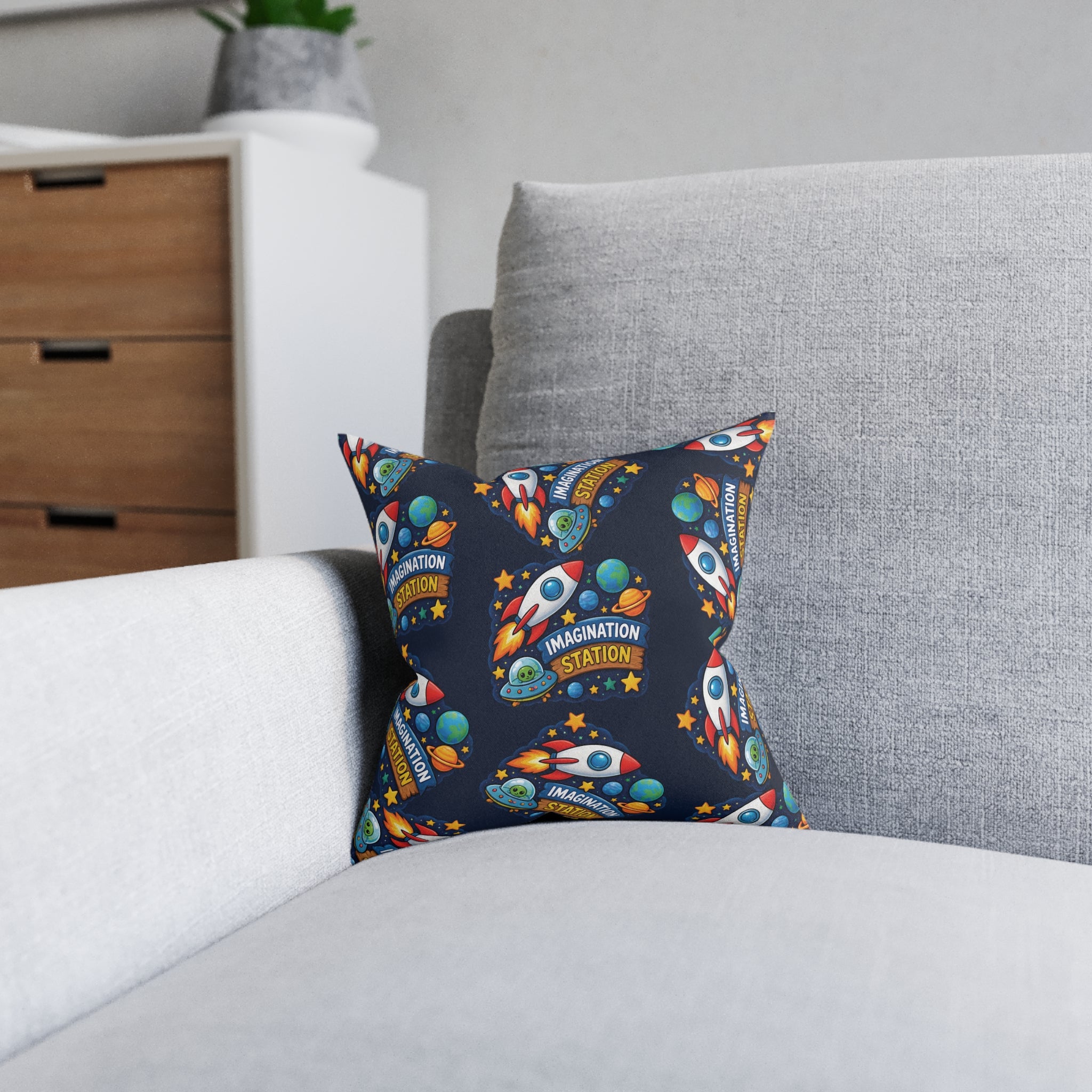 Square Cushion - Imagination Station