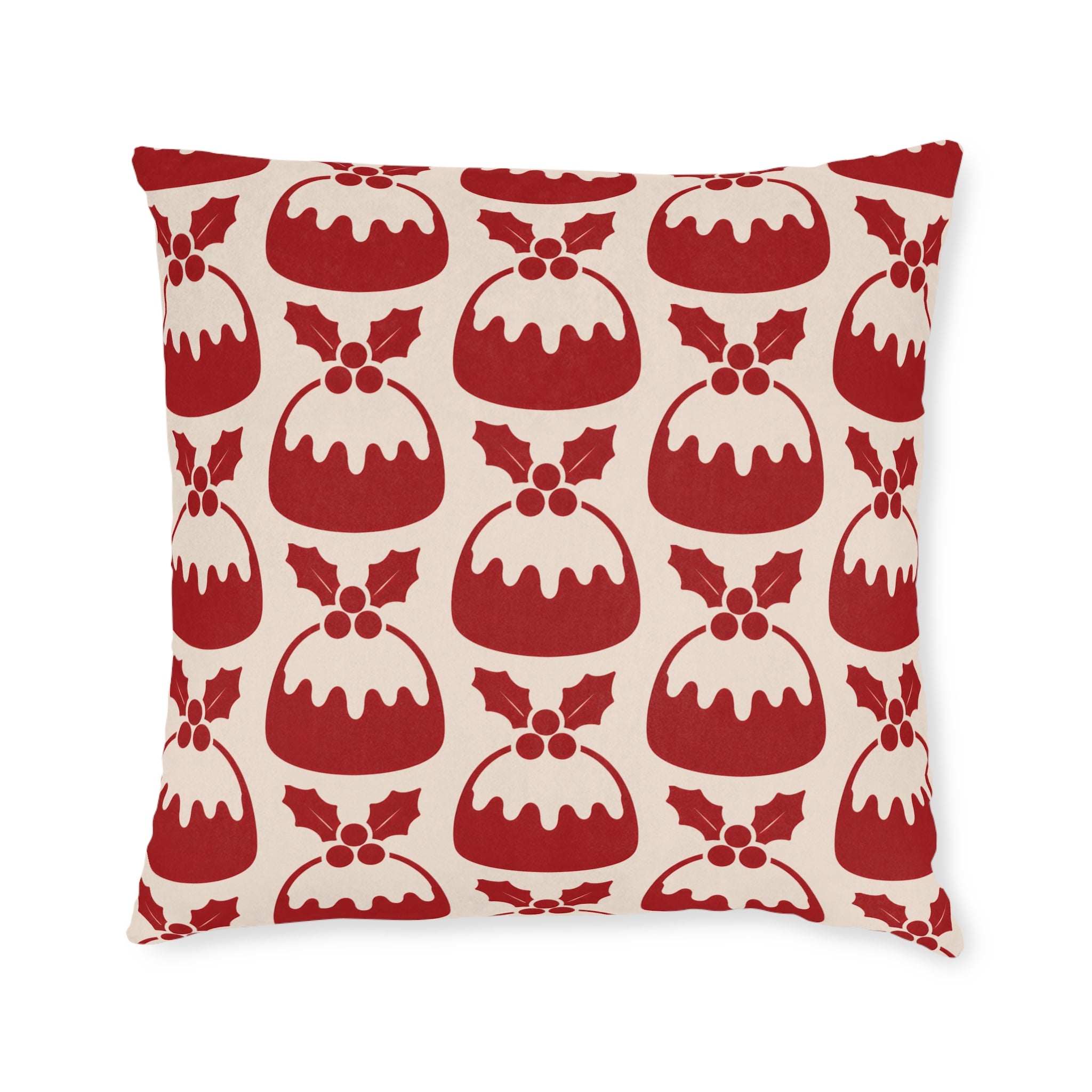 Square Cushion - Christmas Pudding - Christmas