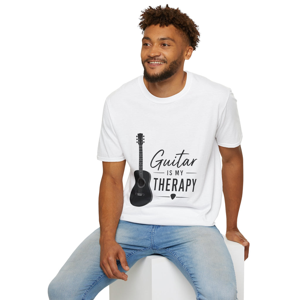 Men's T-Shirt - Guitar is my Therapy