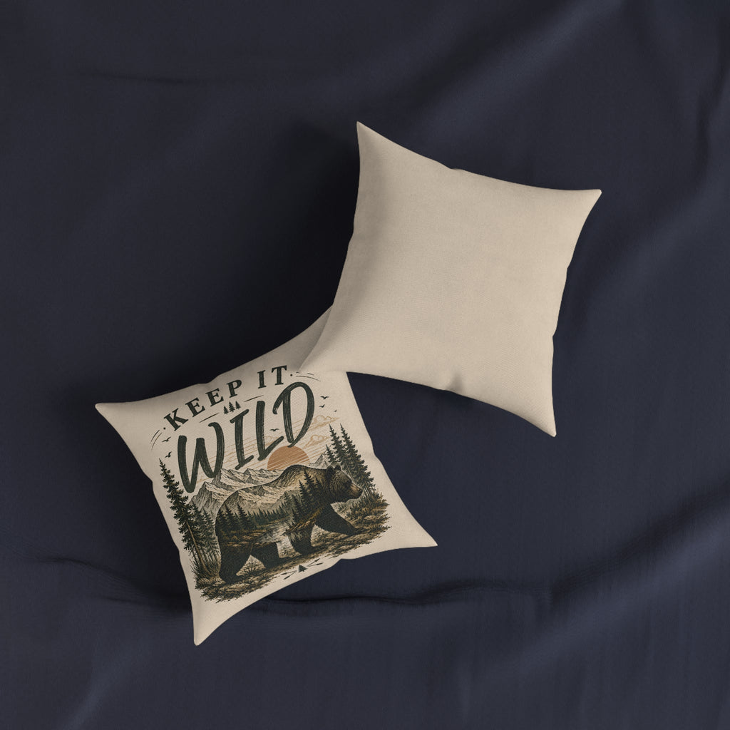 Square Cushion - Keep It Wild Bear