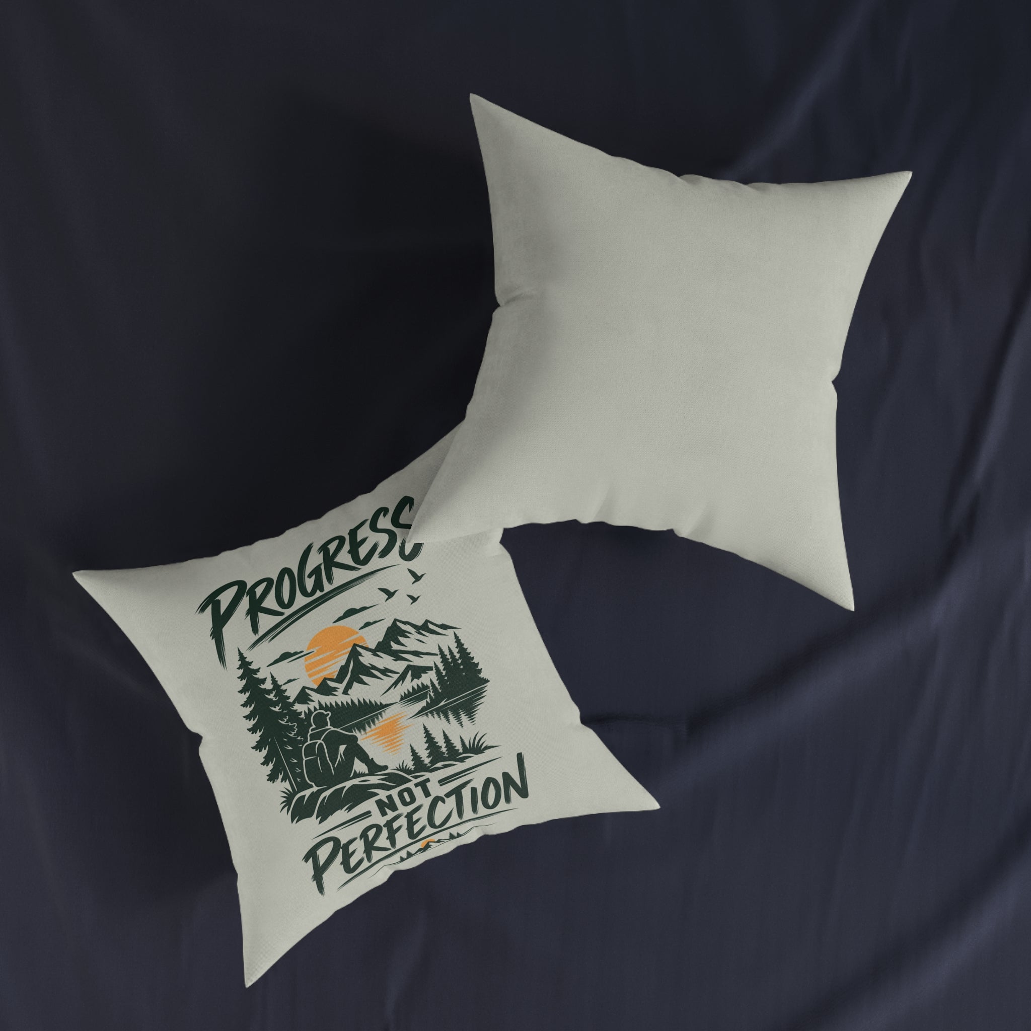 Square Cushion - Progress Not Perfection