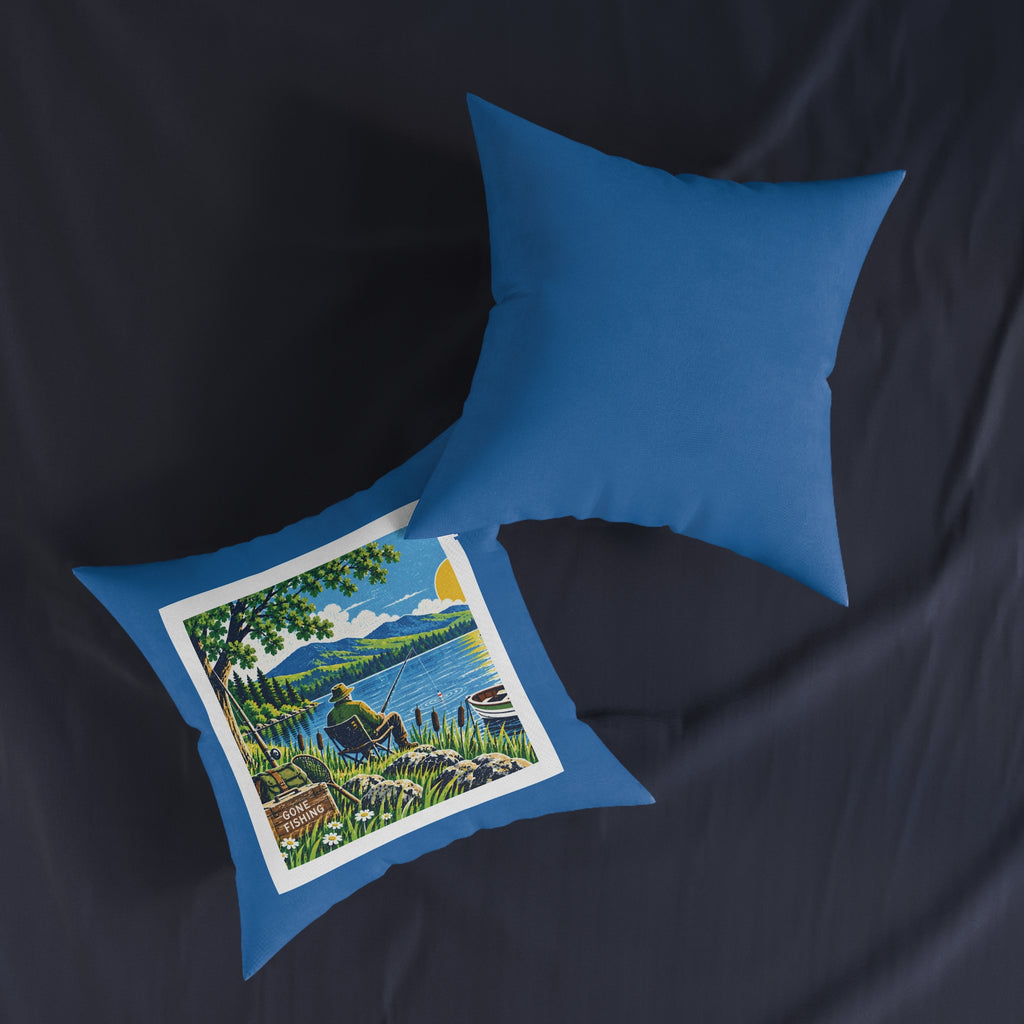 Square Cushion - Gone Fishing