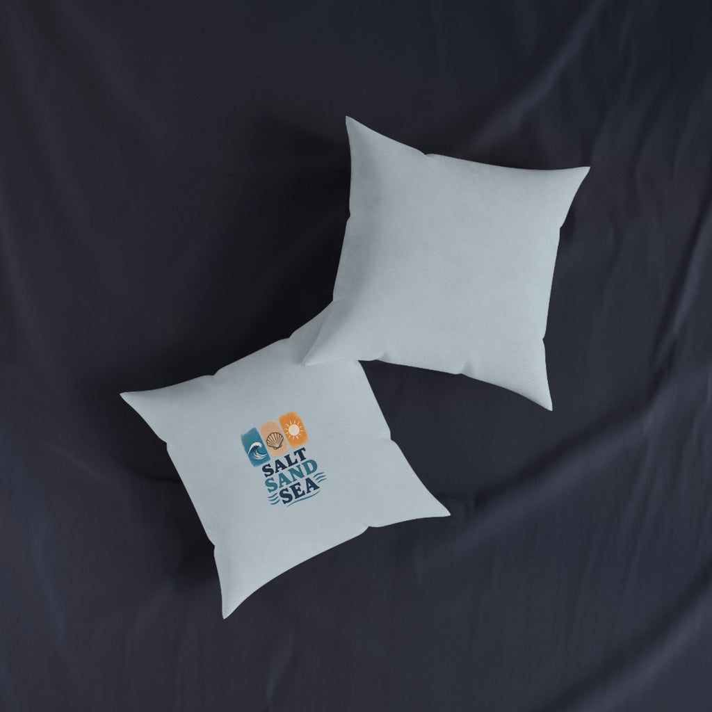 Square Cushion - Salt Sand Sea | Coastal Beach Home Decor