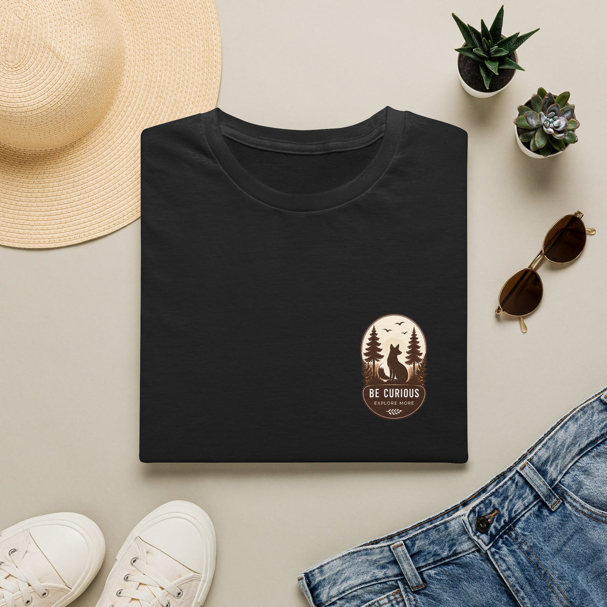 Unisex T-Shirt - Be Curious - Explore More