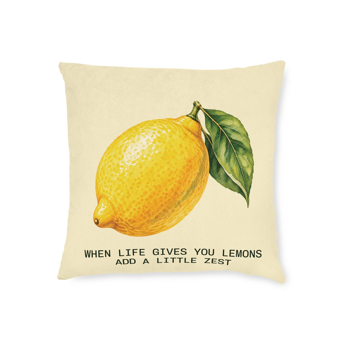 Square Cushion – Lemon | When Life Gives You Lemons, Add a Little Zest