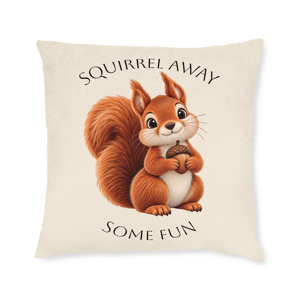 Square Cushion - Squirrel Away Some Fun