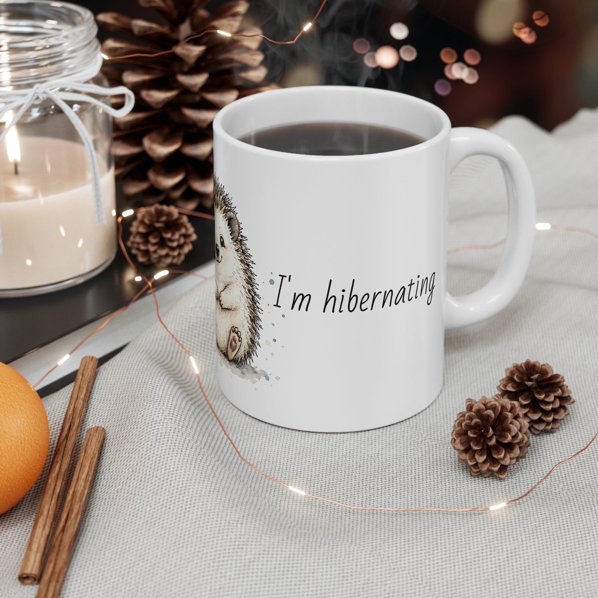 Ceramic Mug – Do Not Disturb... I'm Hibernating | Funny Animal Mug | Cosy Gift
