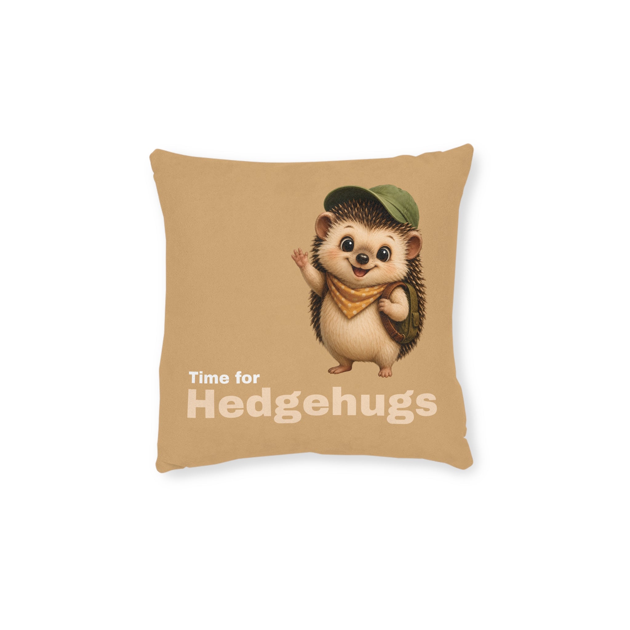 Square Cushion – Time for Hedgehugs | Hedgehog Lover Cushion