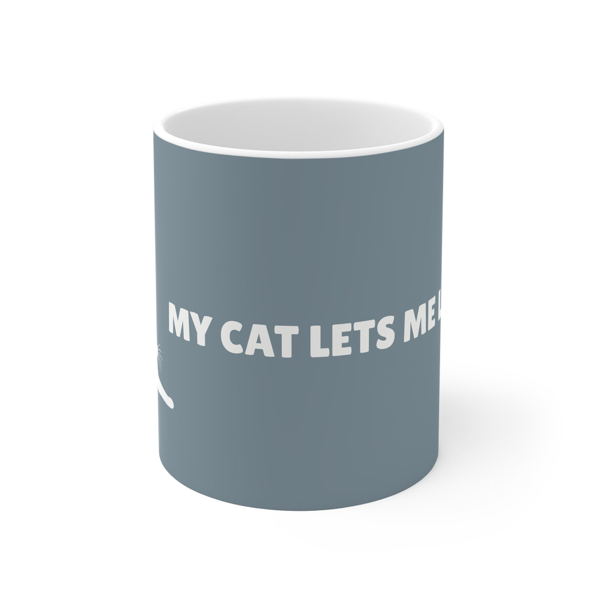 Ceramic Mug - My Cat Lets Me Live Here