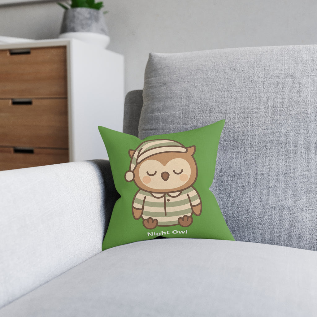 Square Cushion – Night Owl - The Woodland Dreamers