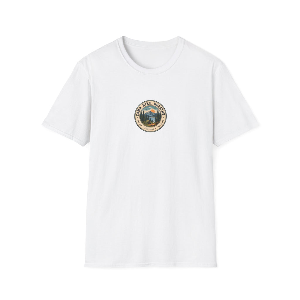 Unisex T-Shirt – Camp. Hike. Breathe. | Outdoor Adventure Tee
