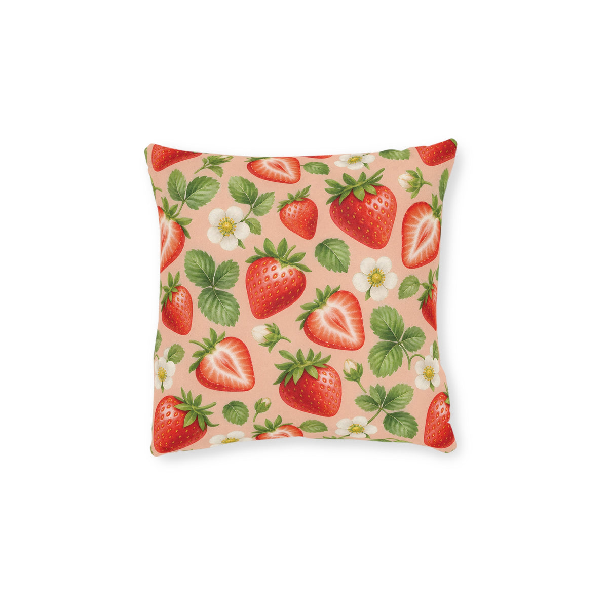 Square Cushion – Strawberry | Fruit & Nature Home Decor