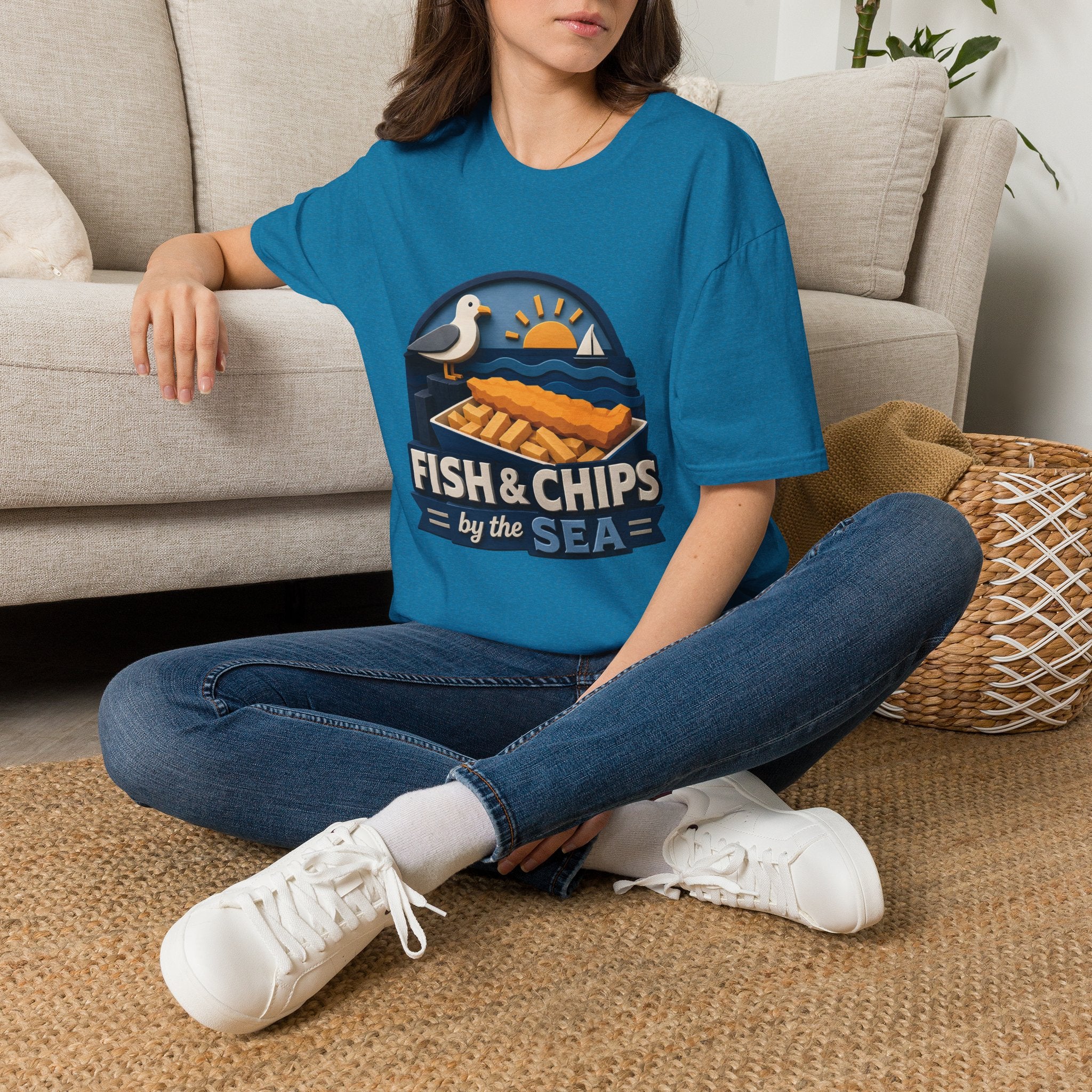 Unisex T-Shirt - Fish & Chips By The Sea