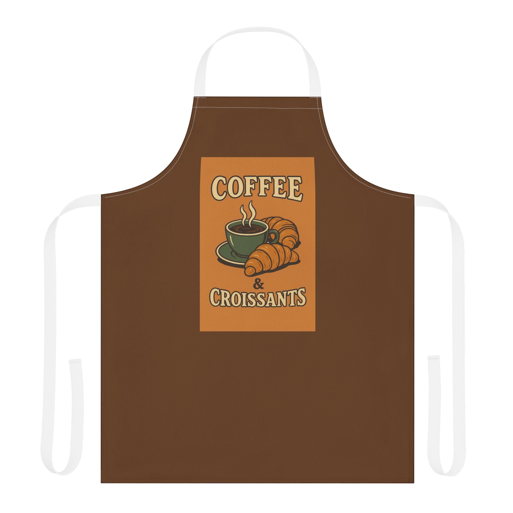 Kitchen Apron - Coffee & Croissant Design