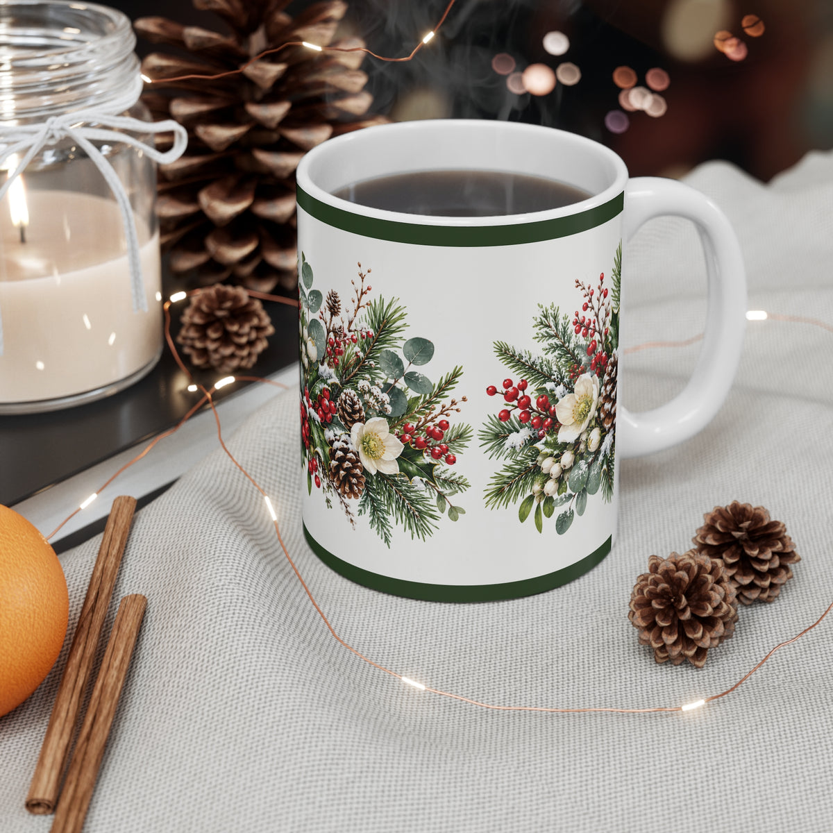 Ceramic Mug - Winter Berries Mug