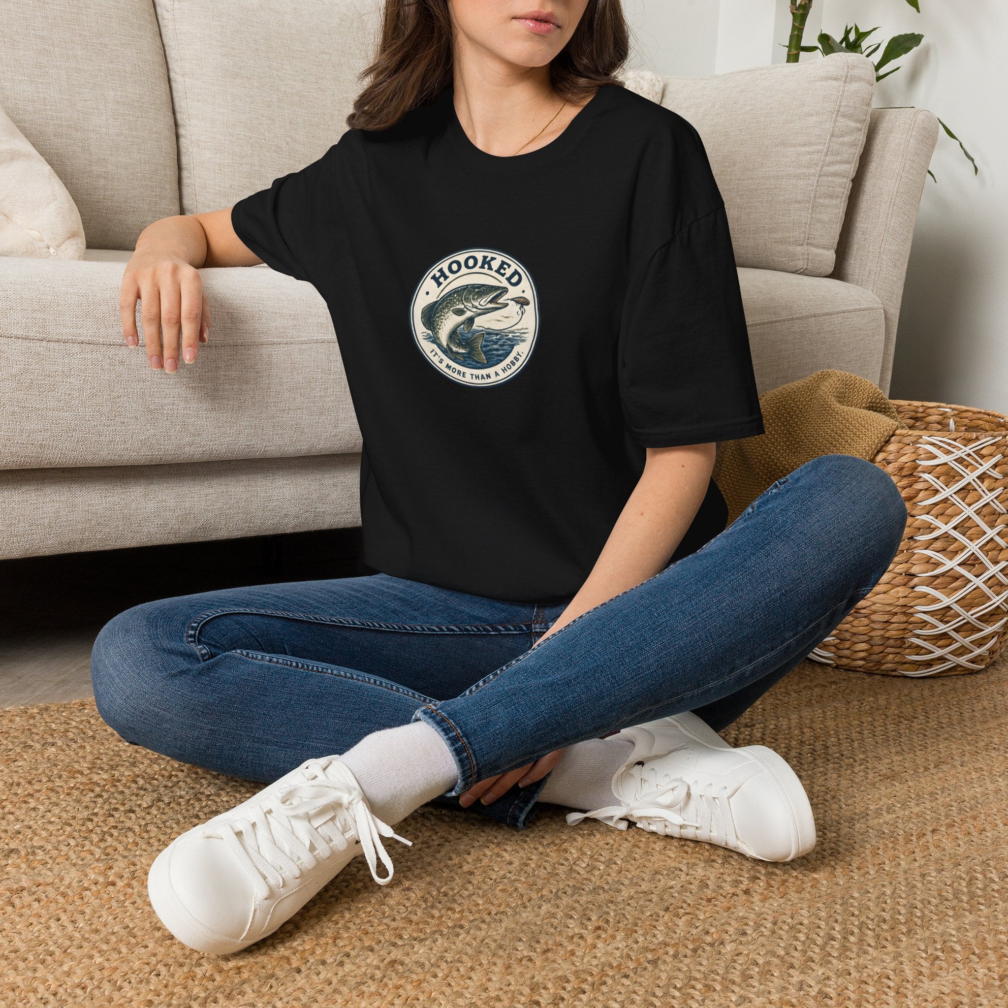 Unisex T-Shirt – Hooked | Fishing & Angling Tee
