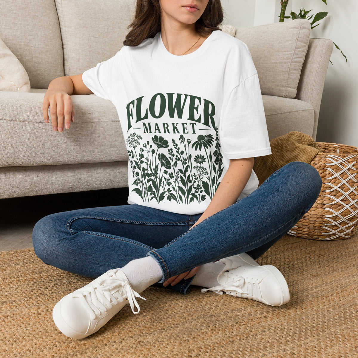 Unisex T-Shirt – Flower Market | Botanical Lifestyle T-Shirt
