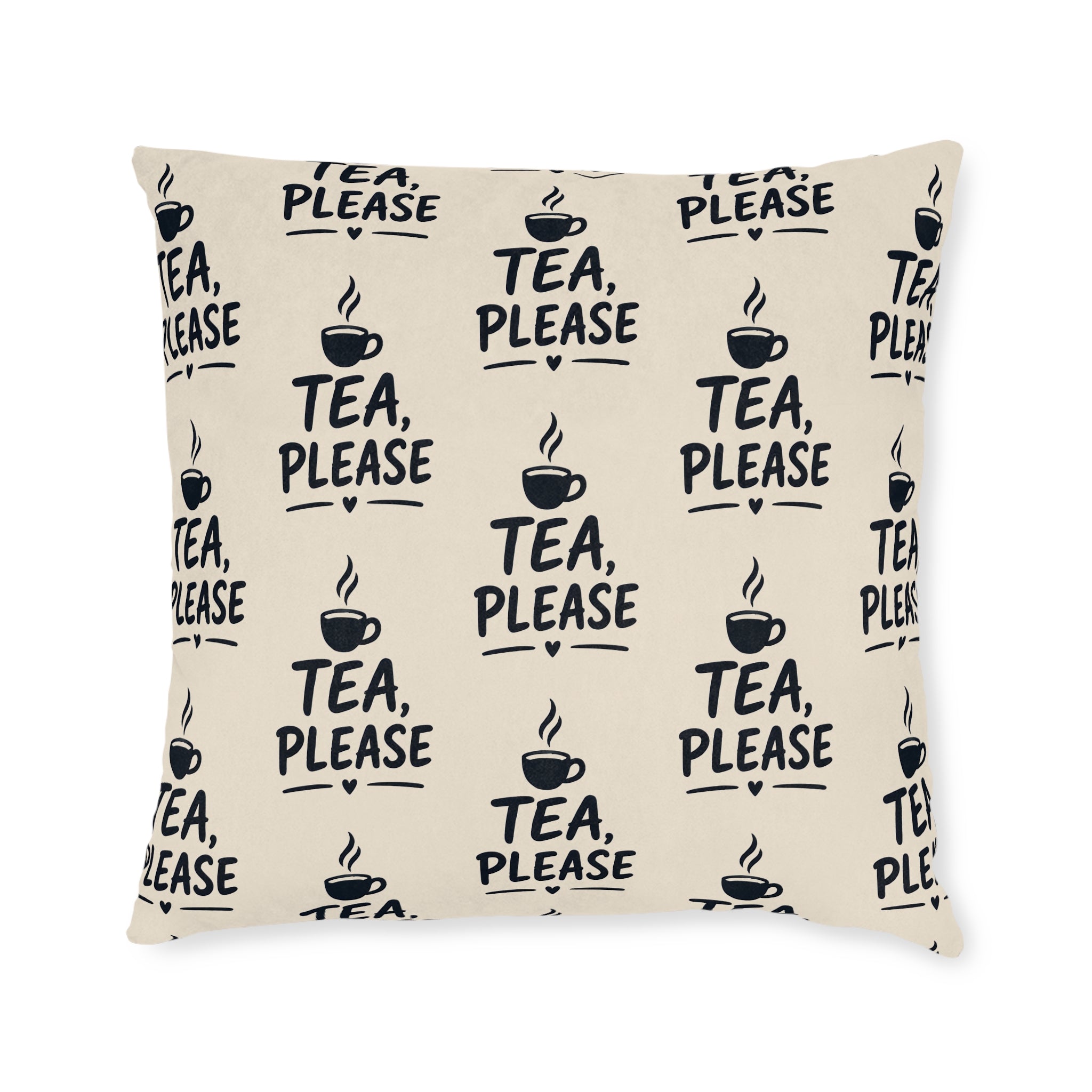 Square Cushion – Tea Please | Tea Lover Cushion