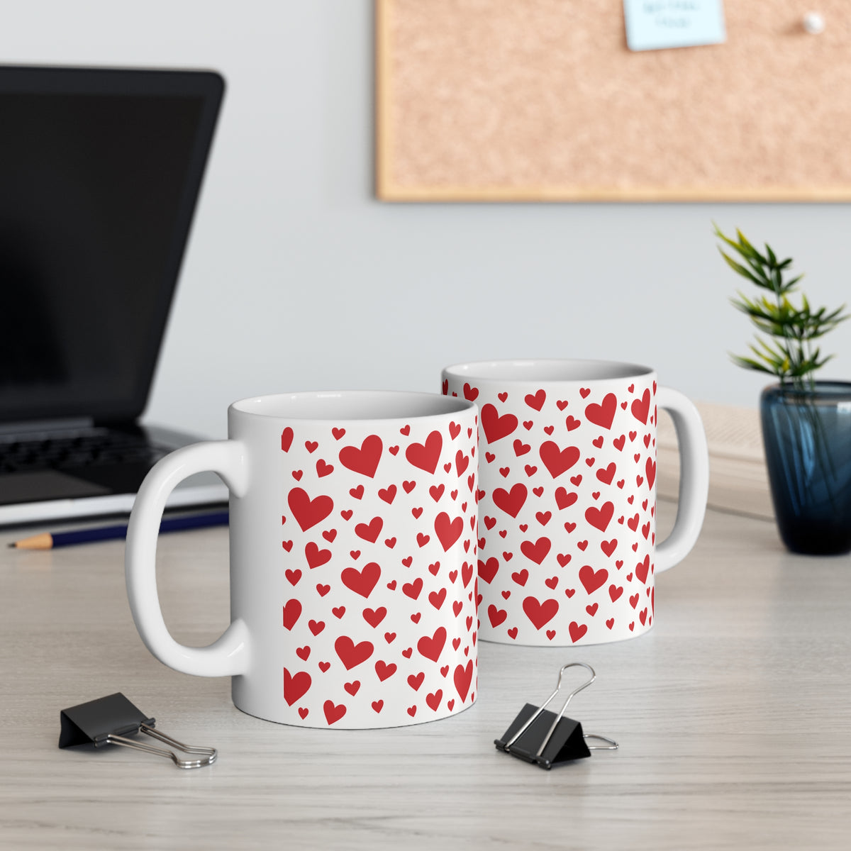 Ceramic Mug - Hearts