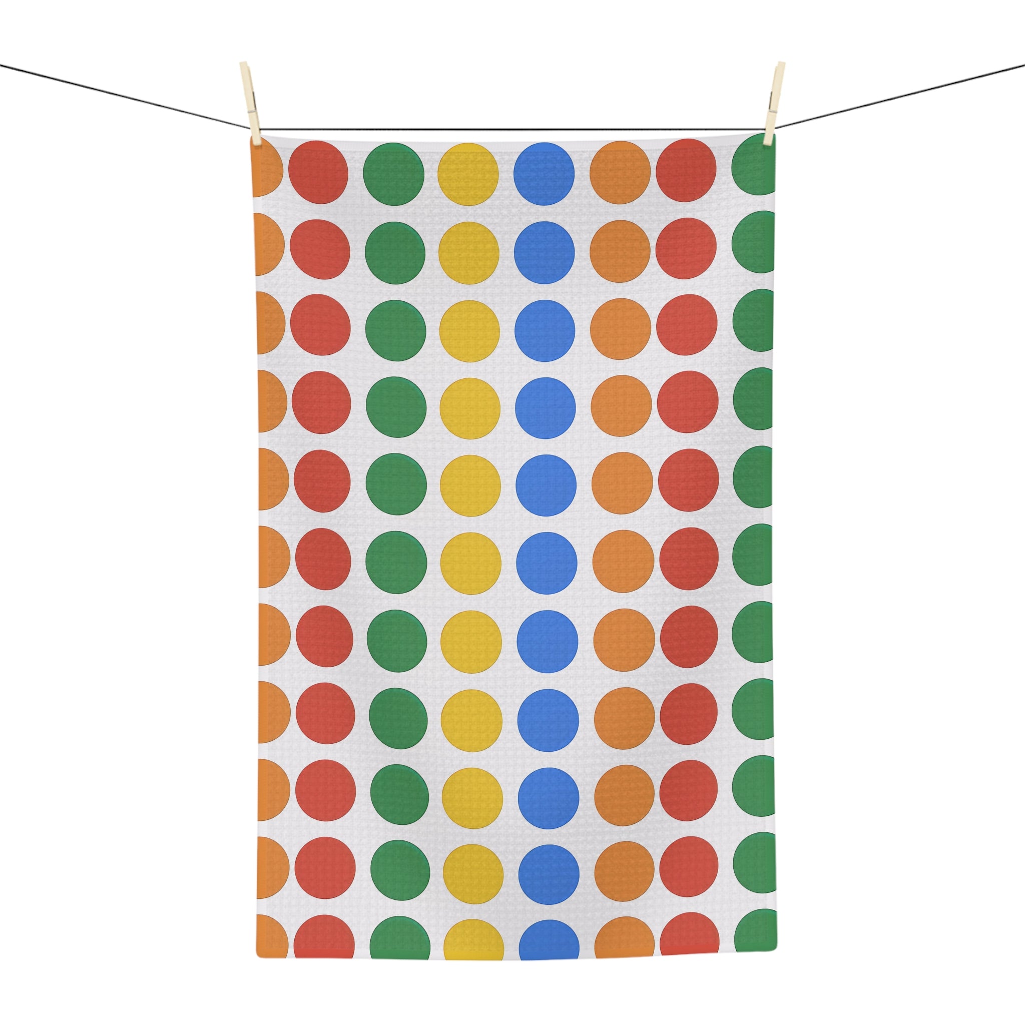 Tea Towel Microfiber - Vibrant Dots Pattern