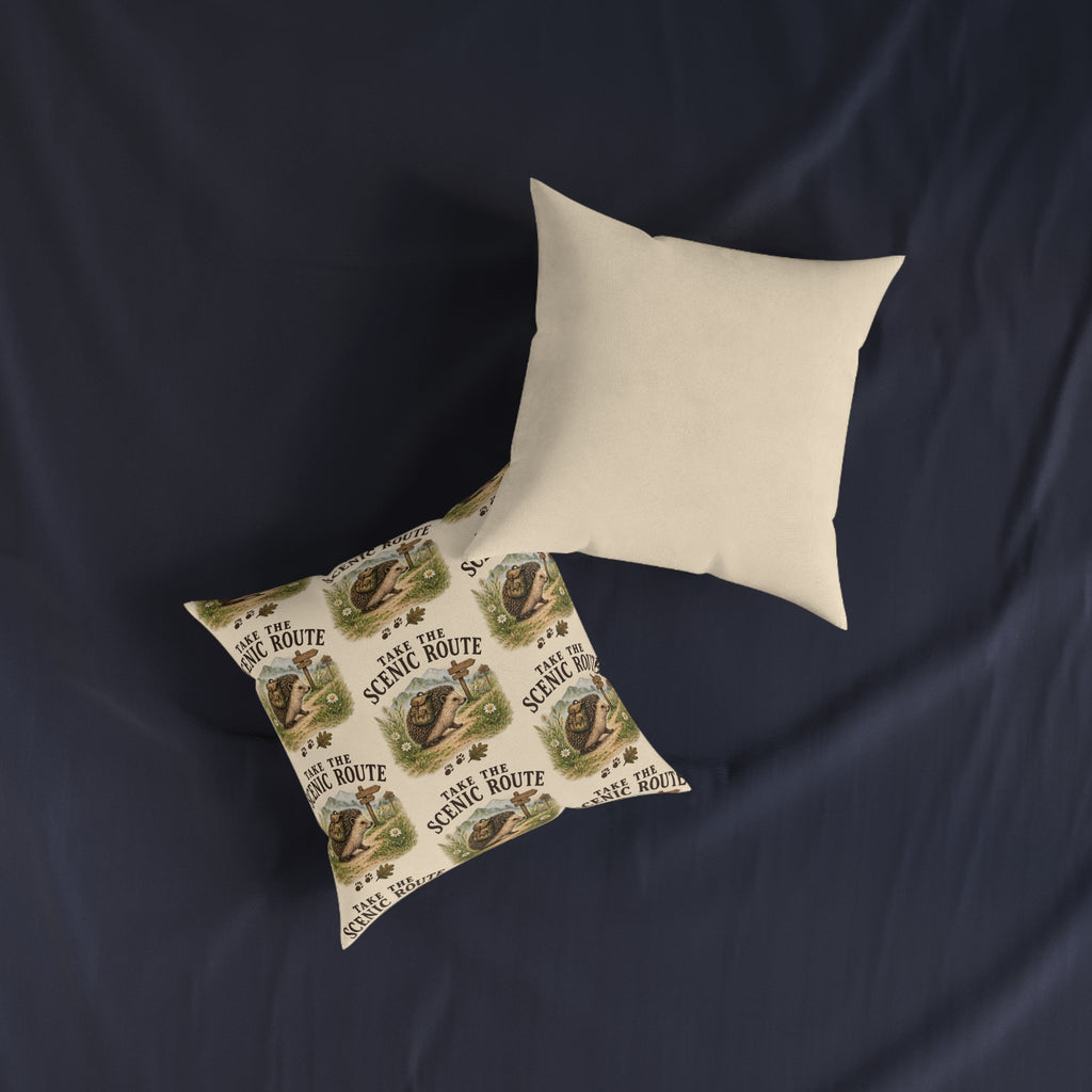 Square Cushion – Take the Scenic Route | Hiking & Outdoor Cushion