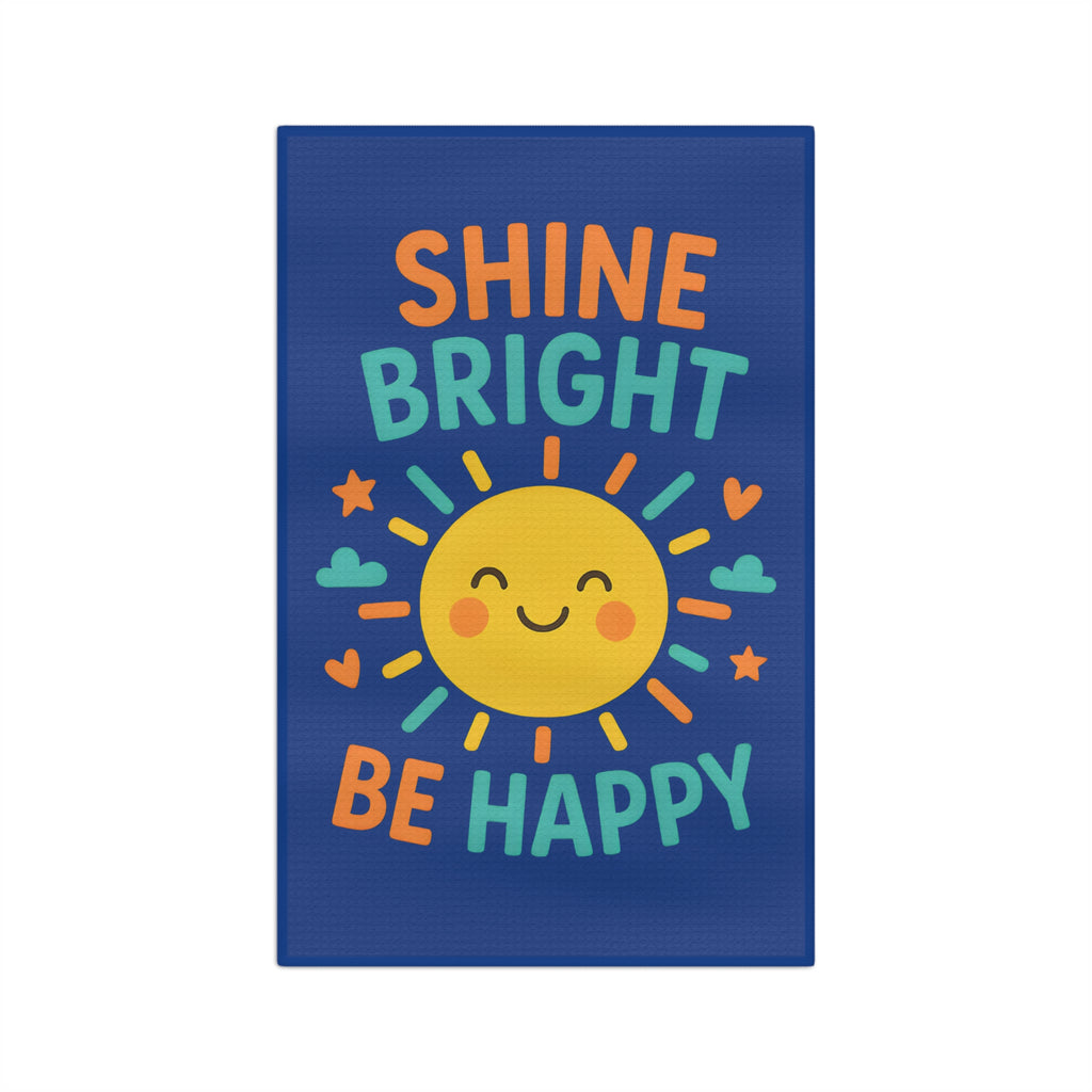 Tea Towel Microfiber - Shine Bright, Be Happy Design