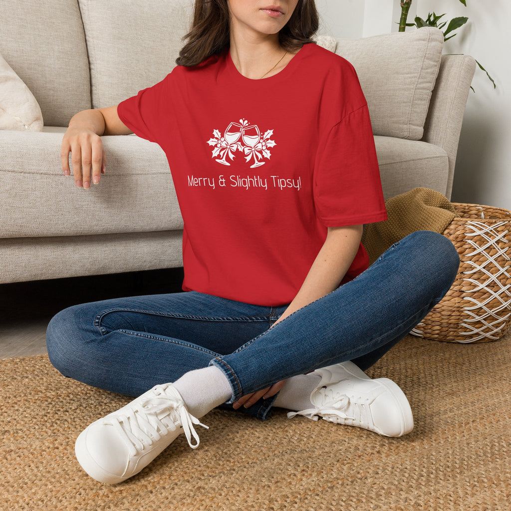 Unisex T-Shirt – Merry & Slightly Tipsy! | Christmas
