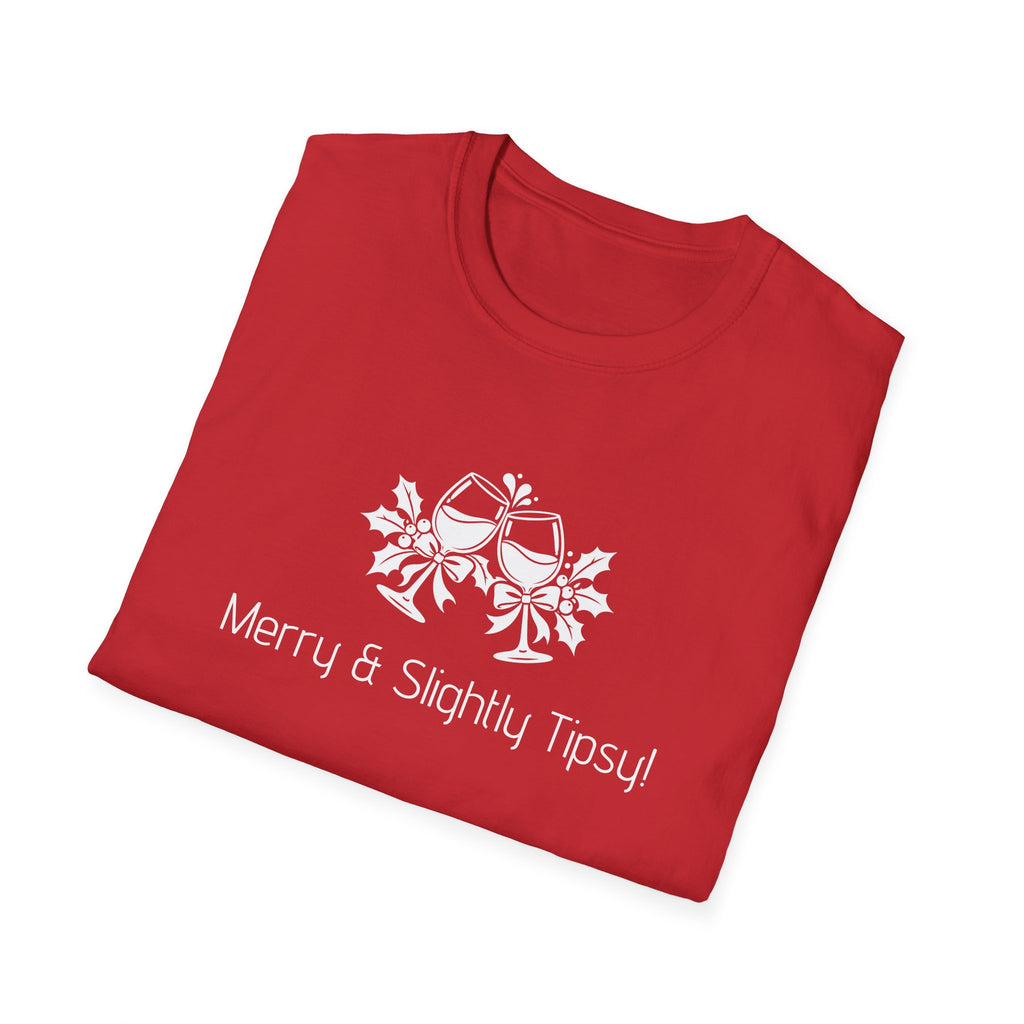 Unisex T-Shirt – Merry & Slightly Tipsy! | Christmas