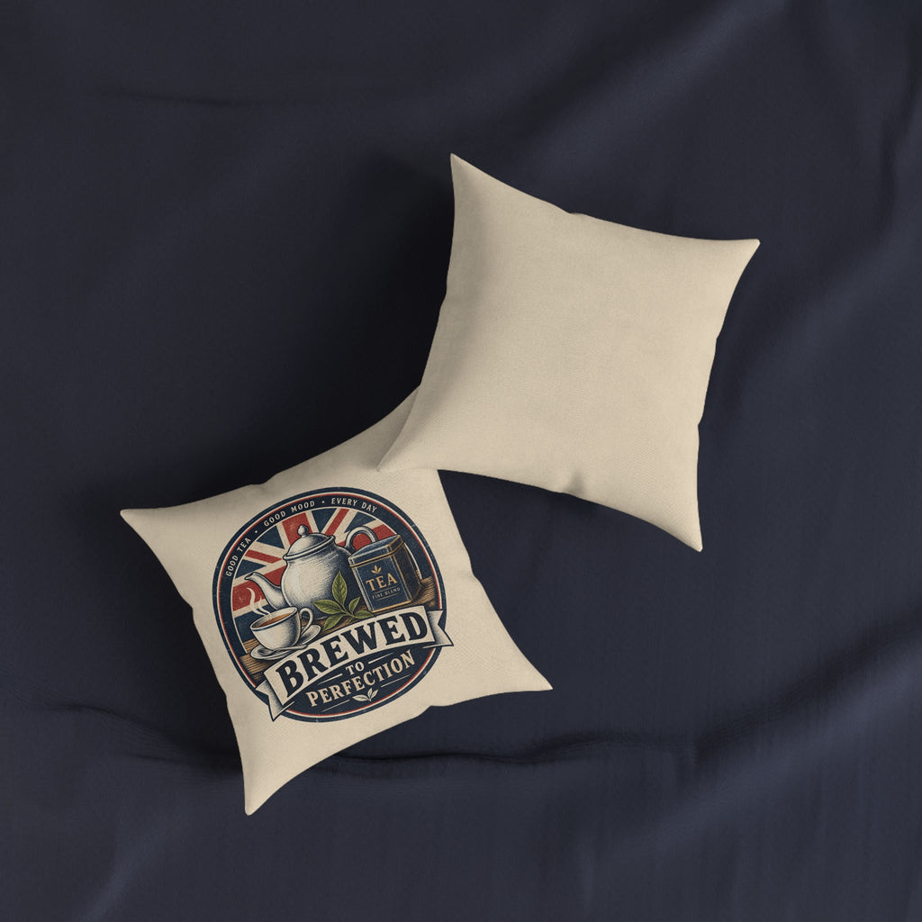 Square Cushion – Brewed to Perfection | Tea Cushion