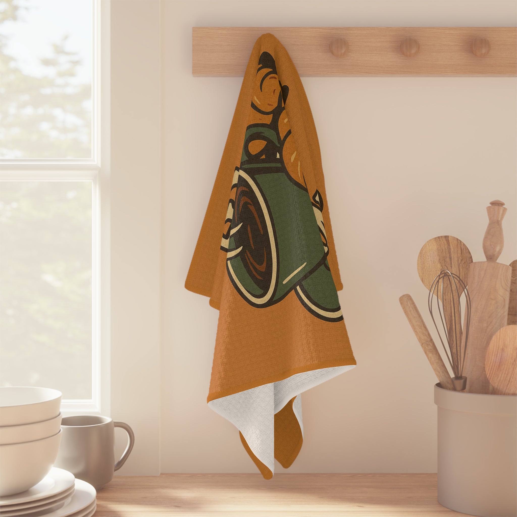 Microfiber Tea Towel - Coffee & Croissants