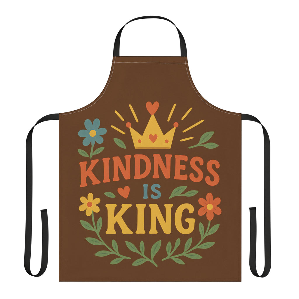 Kitchen Apron - Kindness Is King Design