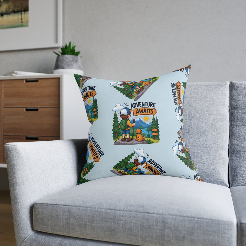 Square Cushion - Adventure Awaits