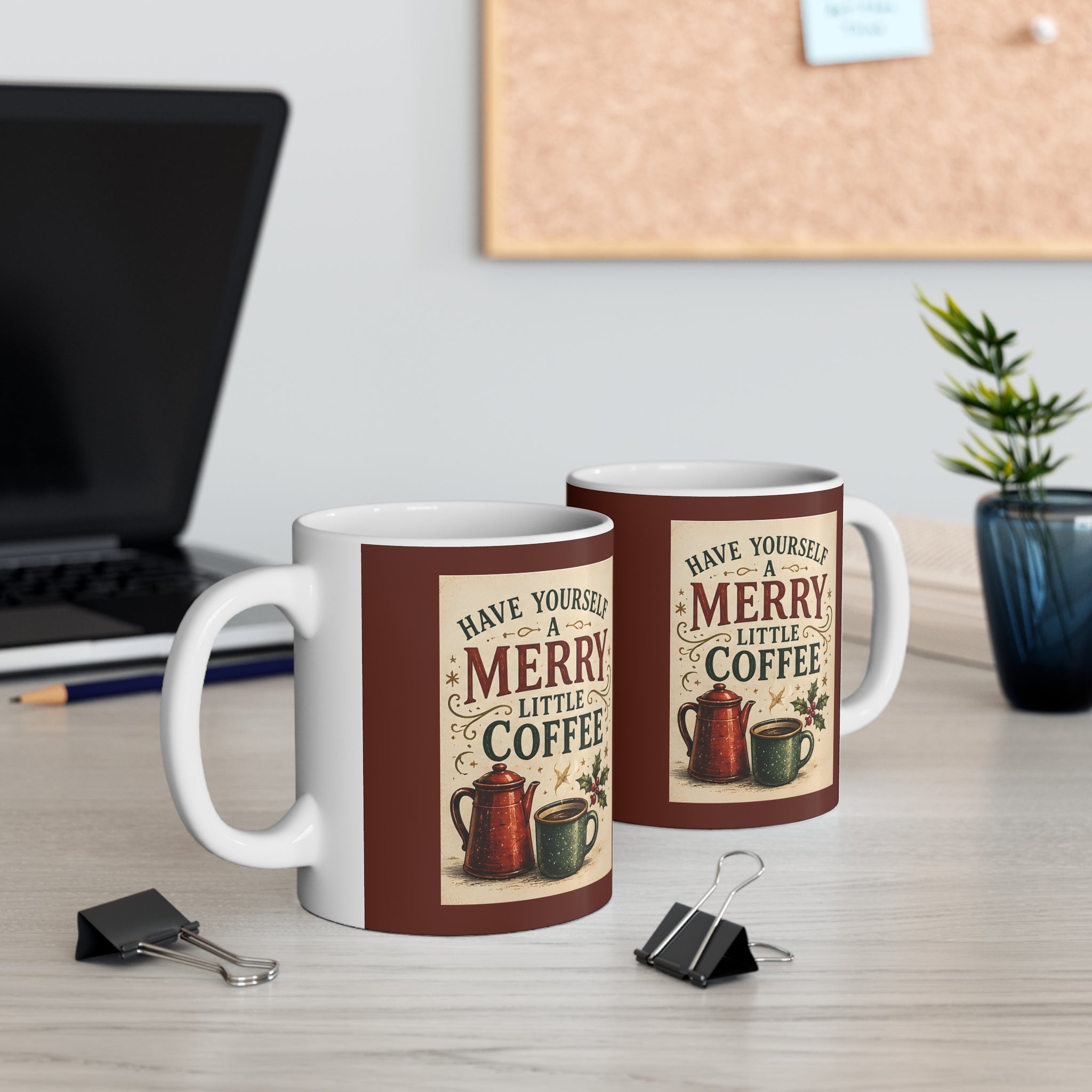 Ceramic Christmas Mug – Have Yourself a Merry Little Coffee | Funny Christmas Coffee Mug
