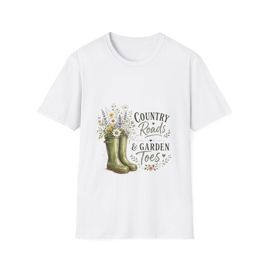 Unisex T-Shirt - Country Roads and Garden Toes | Country Lifestyle Tee