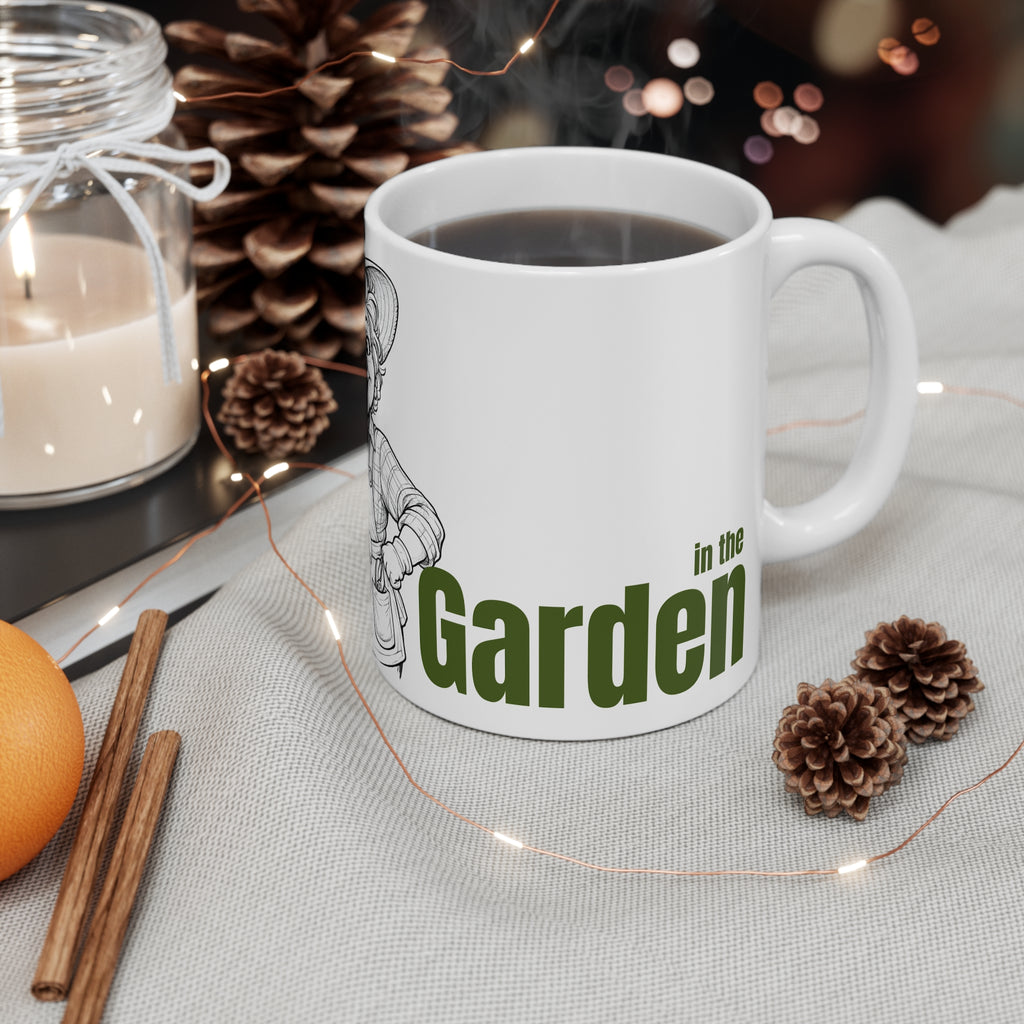 Gardener Mug – “Probably in the Garden” Funny Coffee Mug Gift for Garden Lovers
