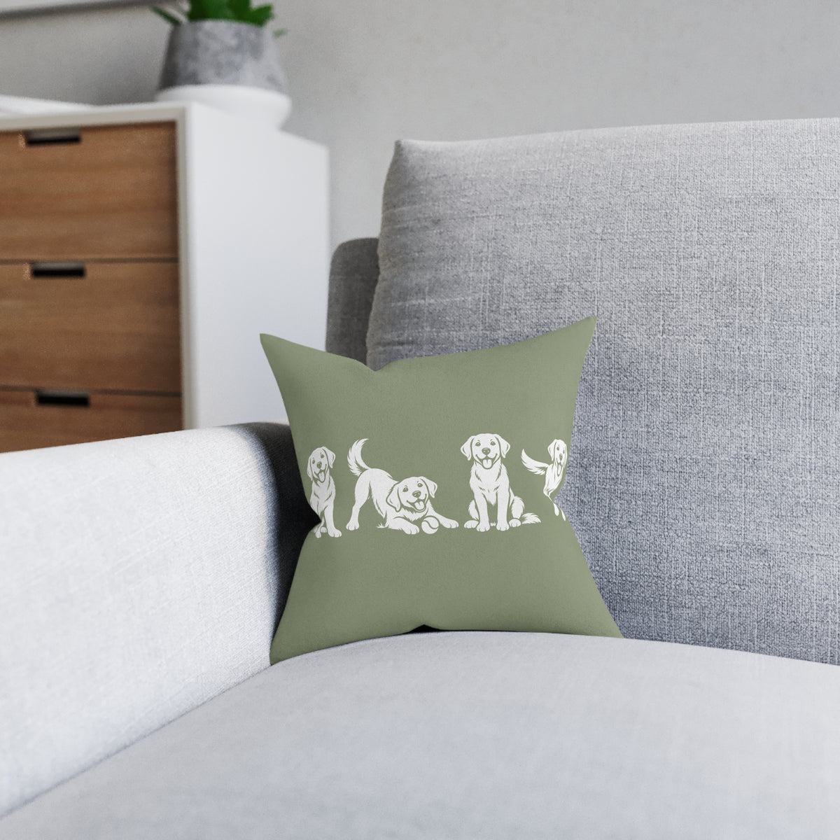 Square Cushion - Labrador Fun