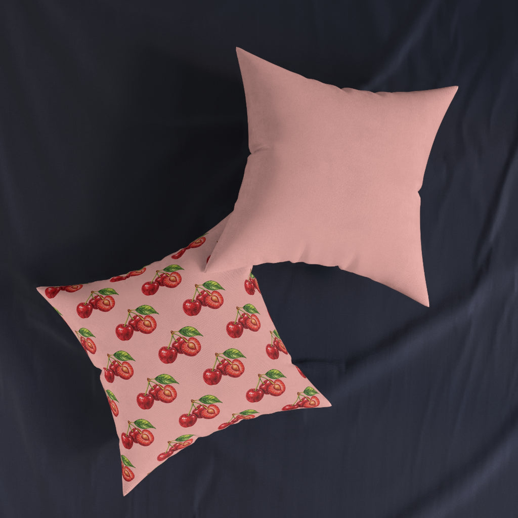 Square Cushion – Cherry | Fruit & Nature Home Decor