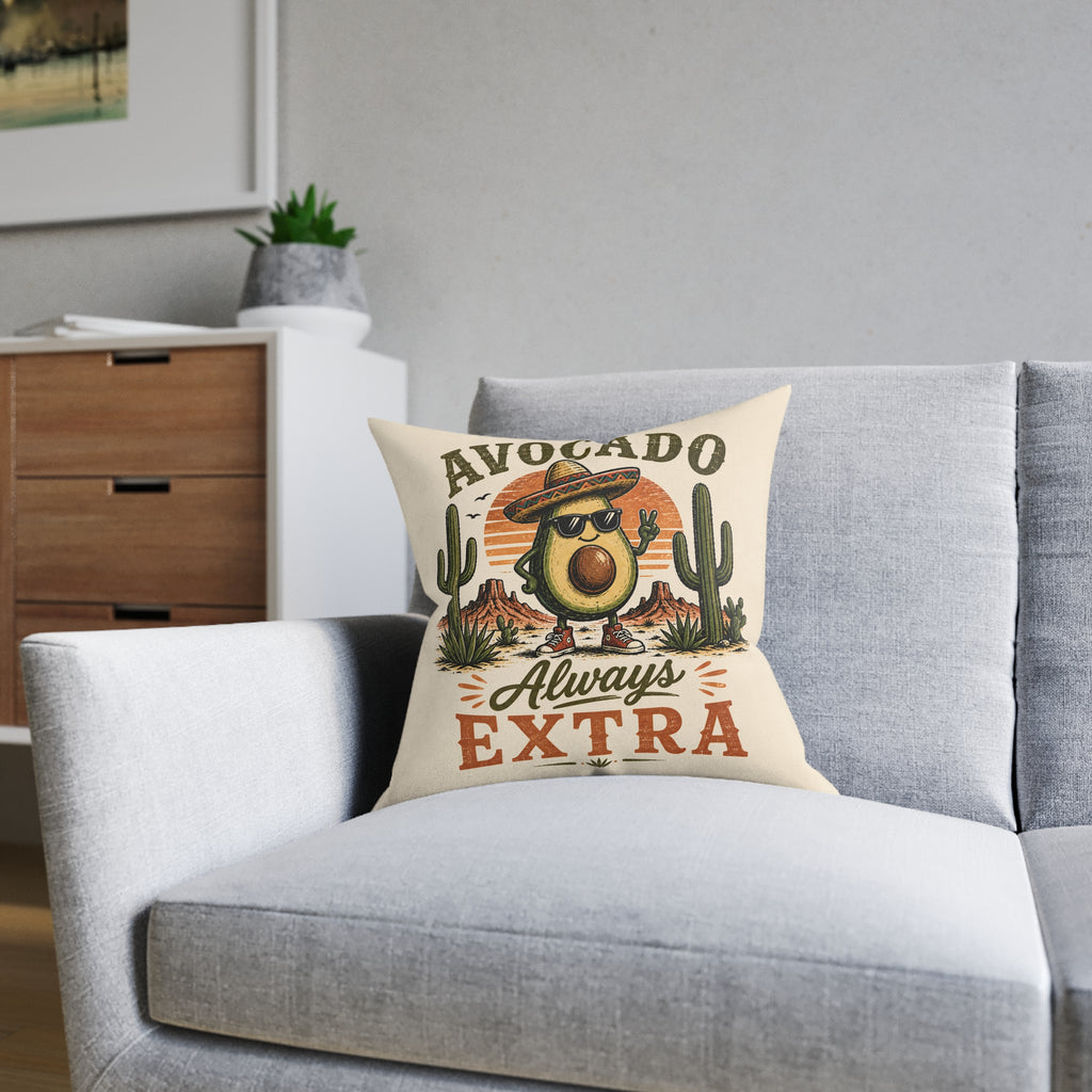 Square Cushion - Avocado Always Extra